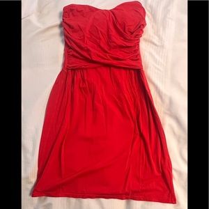 Red Strapless Dress